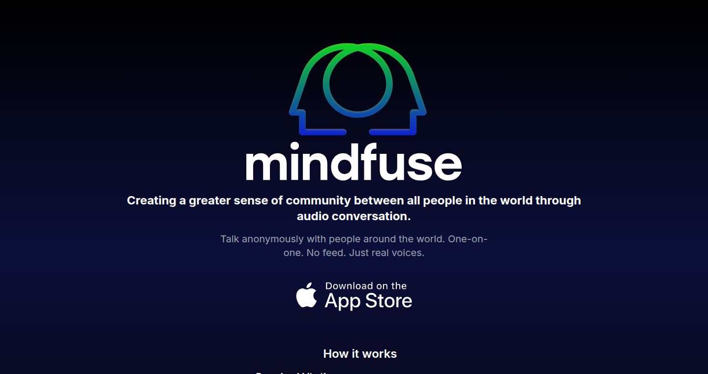 Mindfuse：匿名语音对话，回归纯粹交流