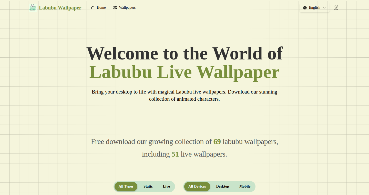 Labubu Wallpics - ラブブ愛好家向け高画質壁紙サイト