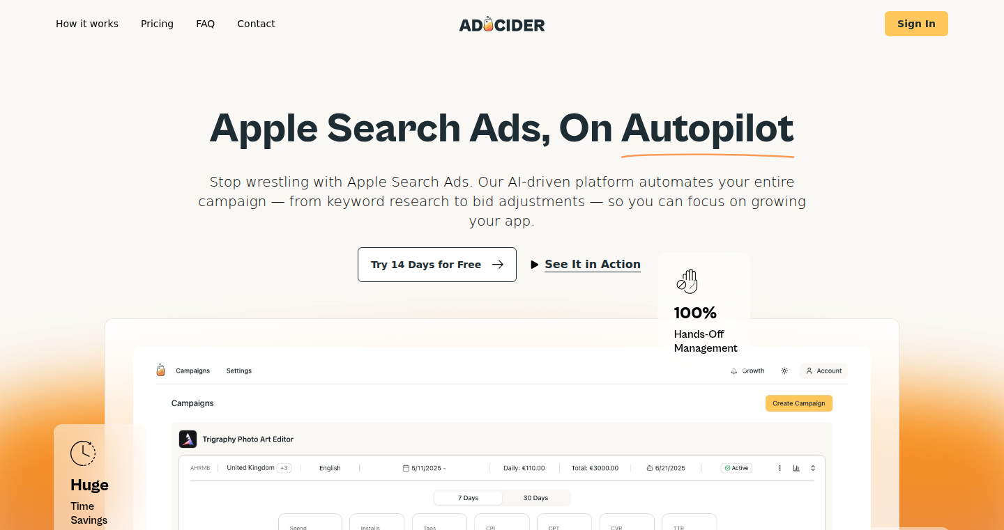 AdCider: Apple広告向けAI自動化ツール