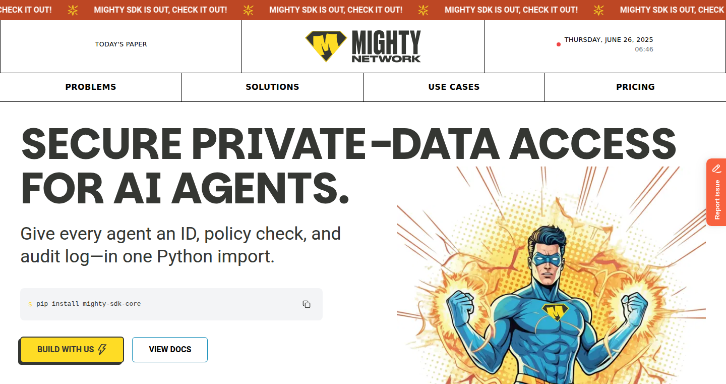 Mighty - 自律型AIエージェントのための安全なデータアクセス