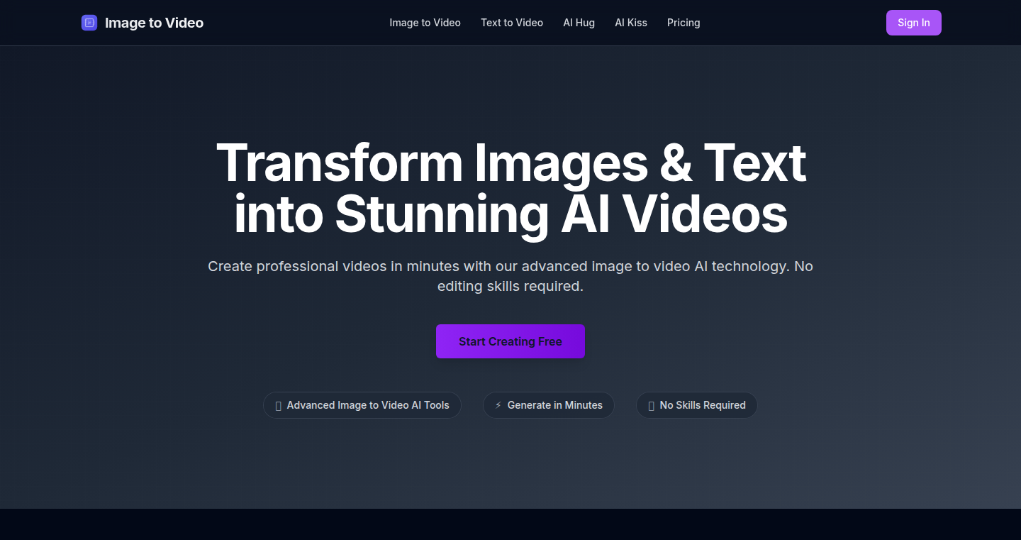 AI画像動画生成ツール - Image2Video Pro