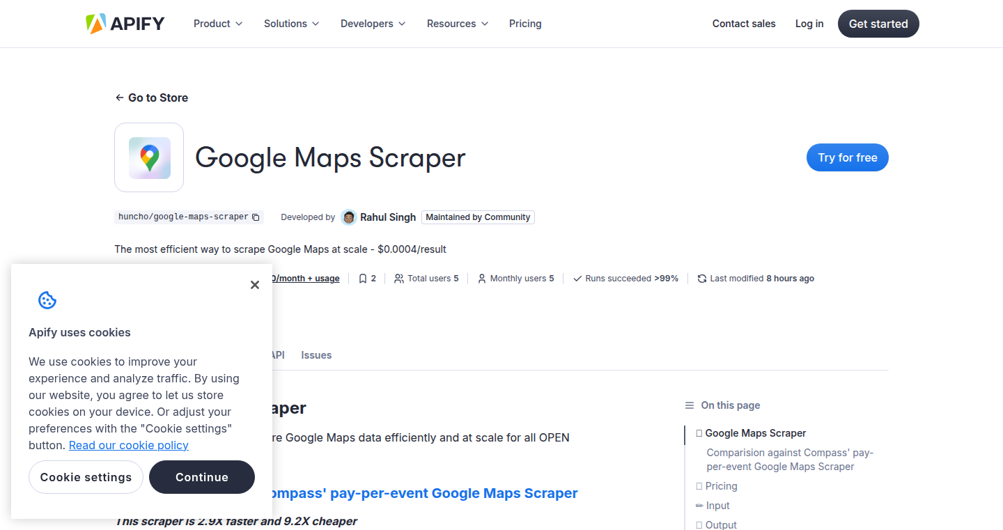 スケーラブル Google Maps データスクレイパー