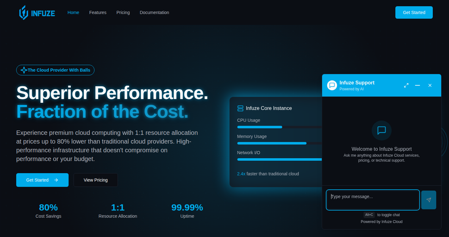Infuze Cloud: 裸のパフォーマンスを提供するクラウドインフラ