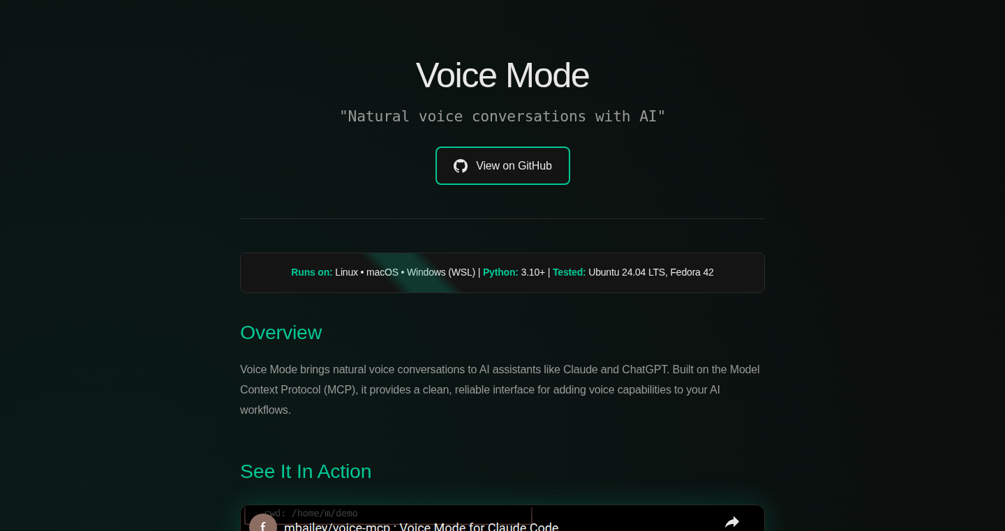 Voice-Mode MCP:音声対話型コーディング環境