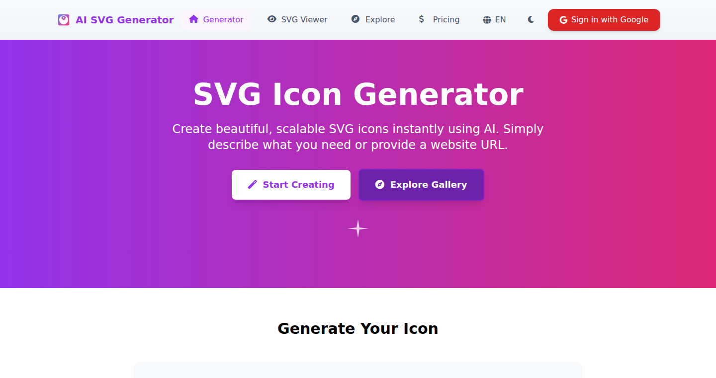 IconForge: AI-Powered SVG Icon Generator