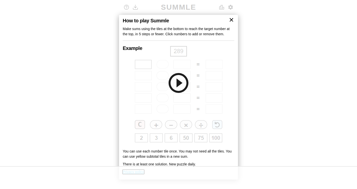 Summle: A Numerical Deductive Game