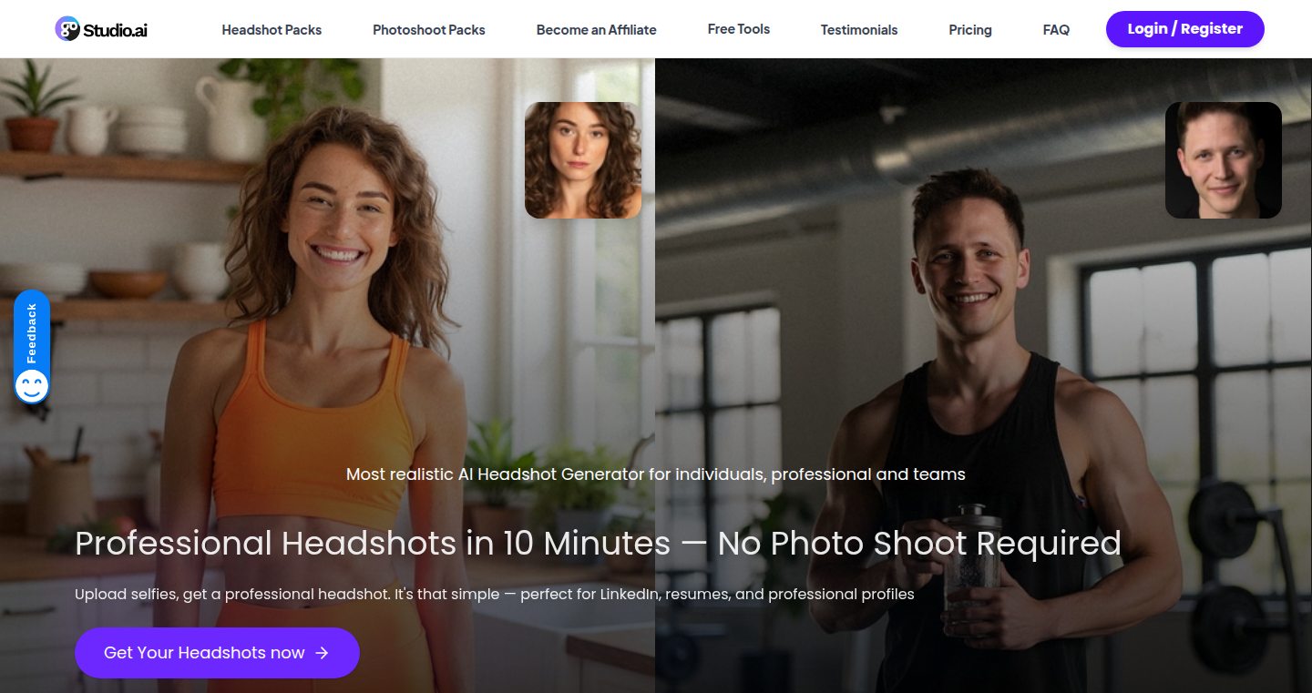 QuickShot AI: Instant Personal Branding Photos