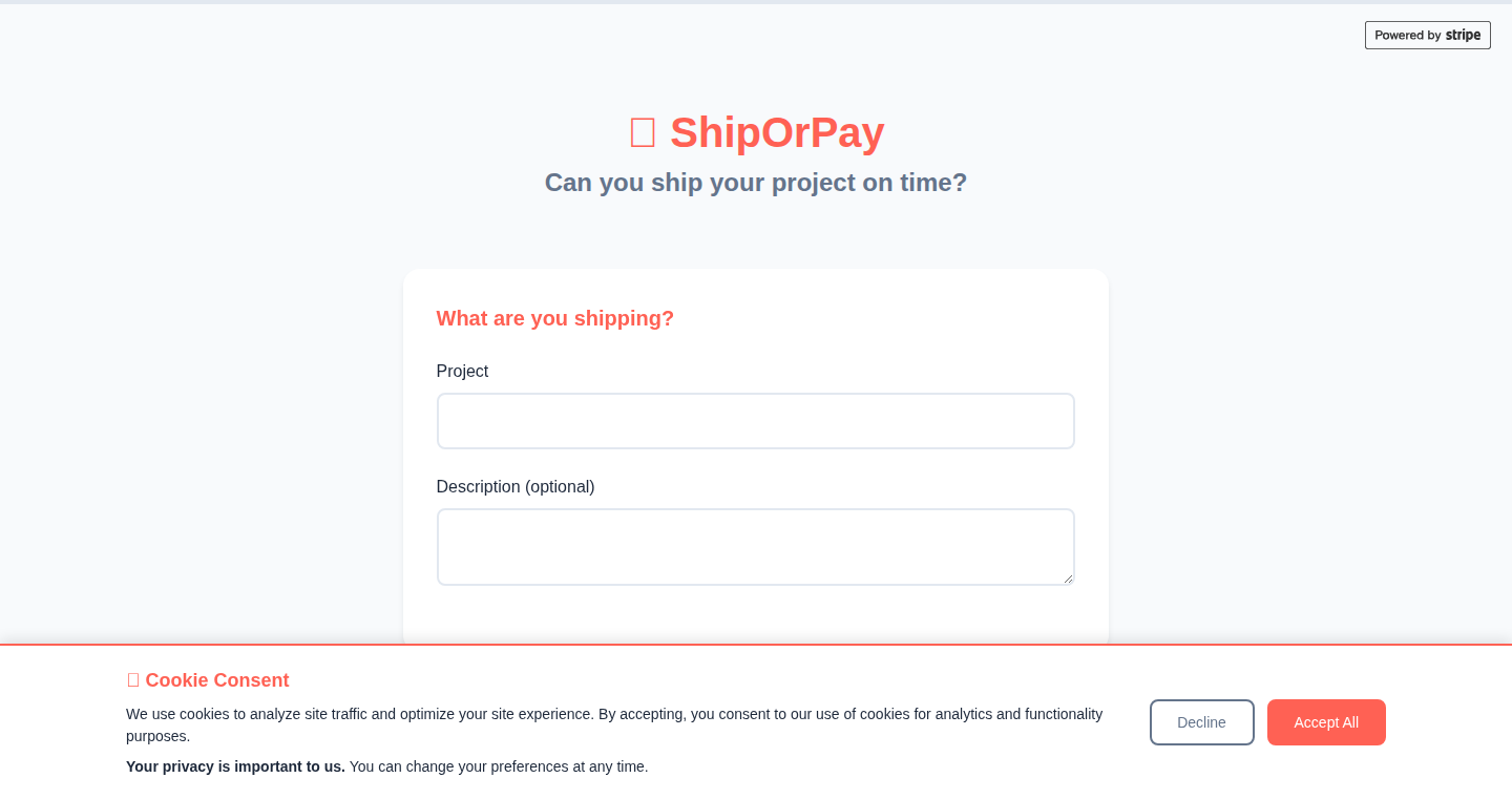 ShipOrPay: A Financial Incentive System for Project Completion
