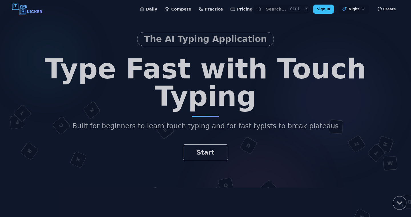 TypeQuicker - Personalized Typing Practice with Intelligent Weakness Detection