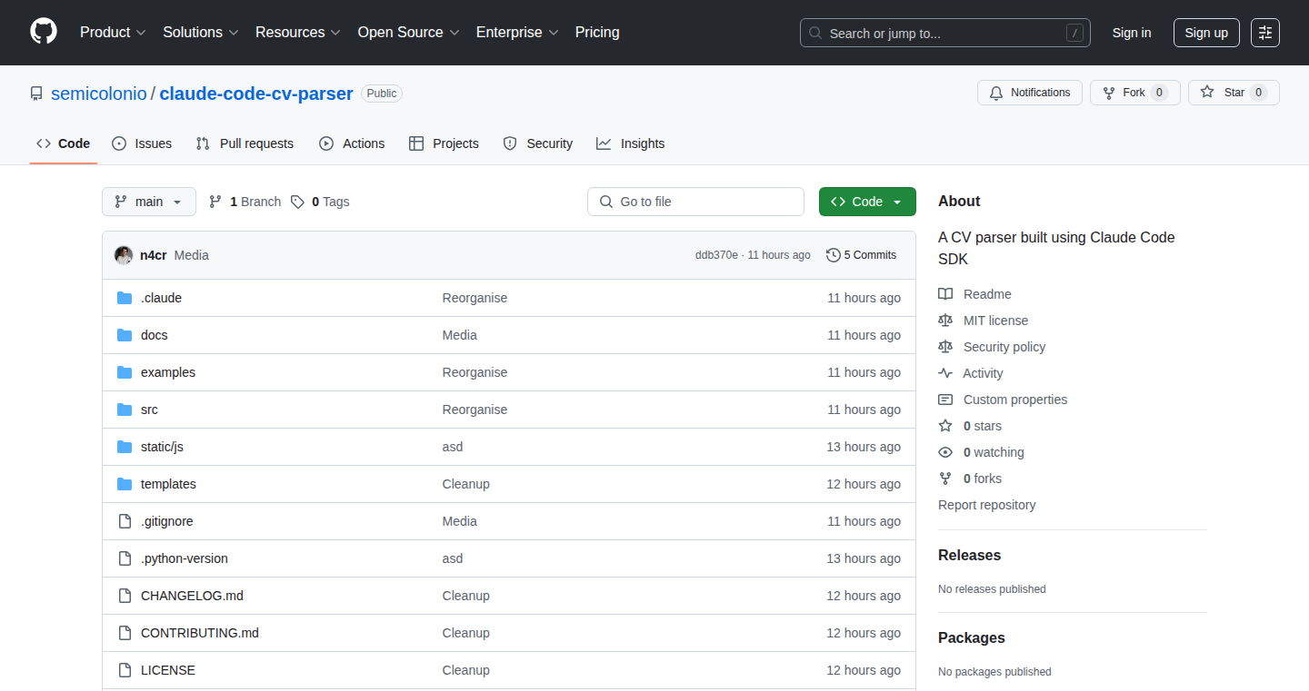 Claude Code Agentic CV Parser
