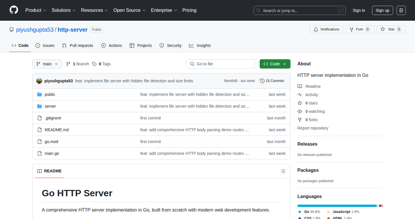 BareBones HTTP Server