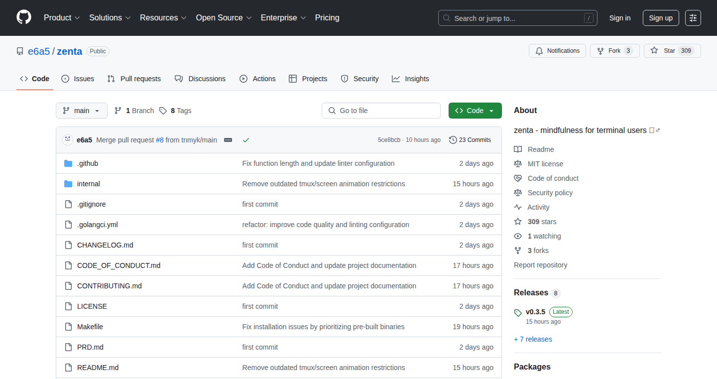 Zenta – Terminal Mindfulness Assistant