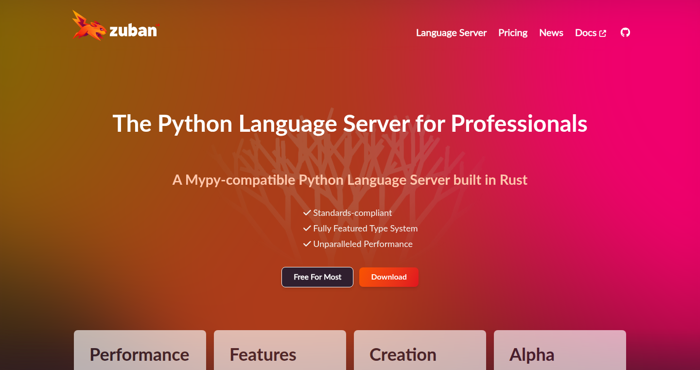 ZubanLS: A Mypy-Compatible Python Language Server