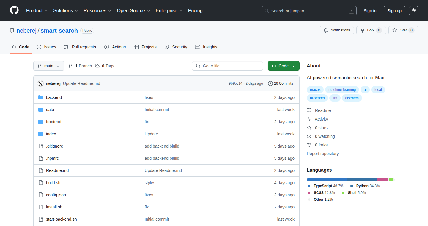 SmartSearch: AI-Powered Semantic Search for Mac