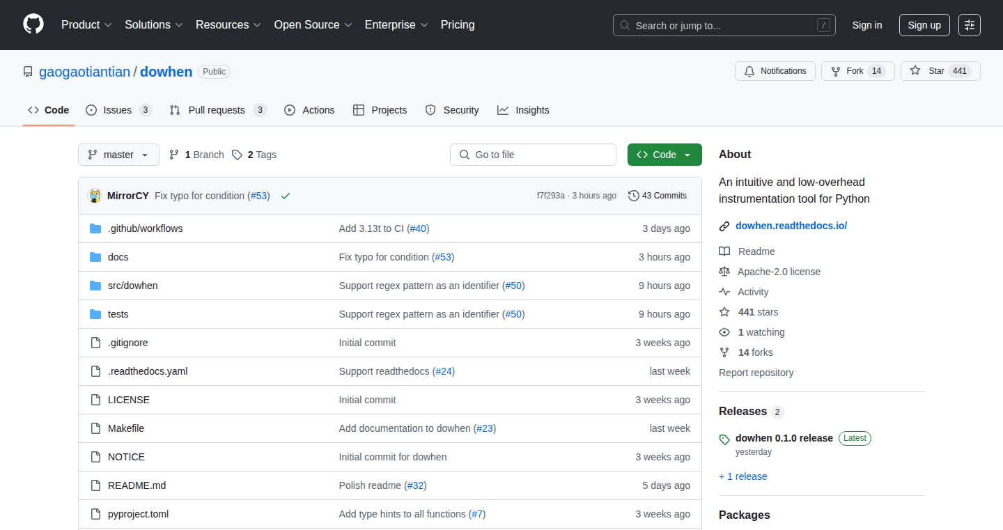 dowhen: Runtime Code Injection for Python
