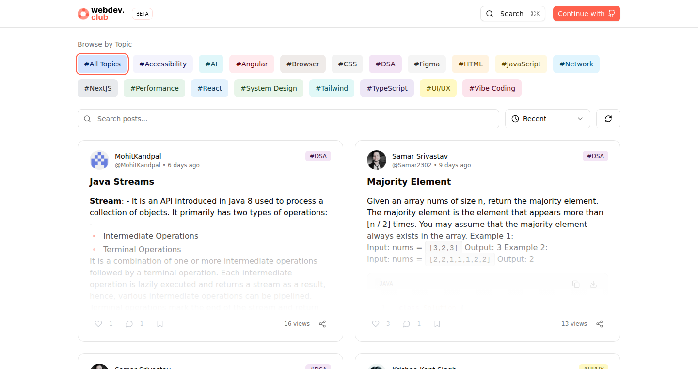WebDev Club: A Community-Driven Learning Hub for Web Developers