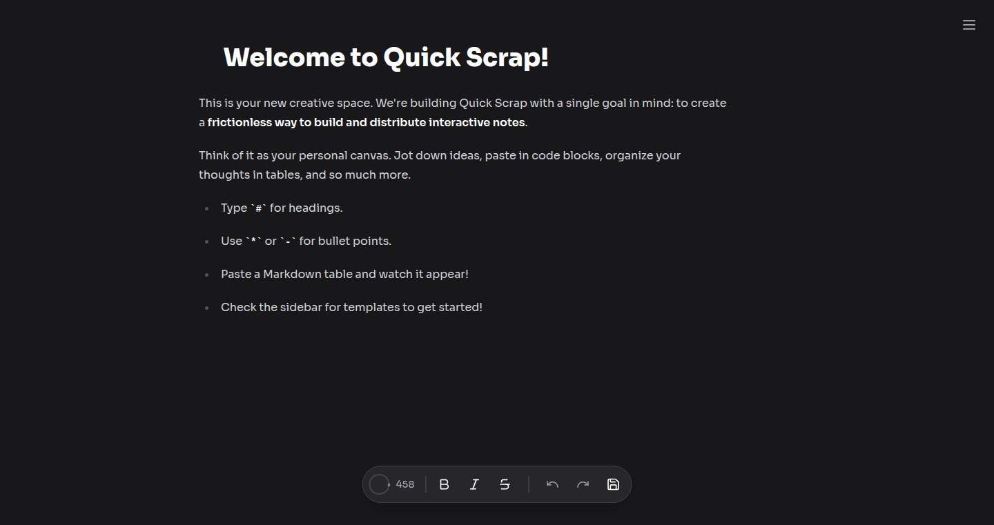 QuickScrap.io - 忘れるノート