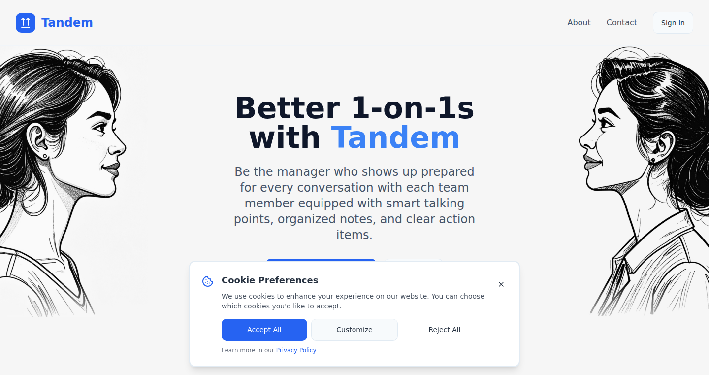 Tandem: リモートマネージャー向け1対1ミーティング最適化ツール