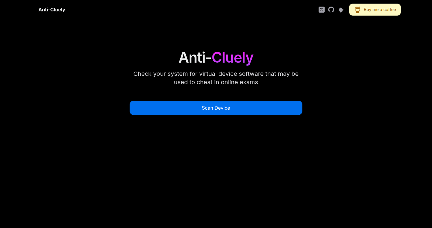 Anti-Cluely - 試験システムにおける不正行為検出ツール