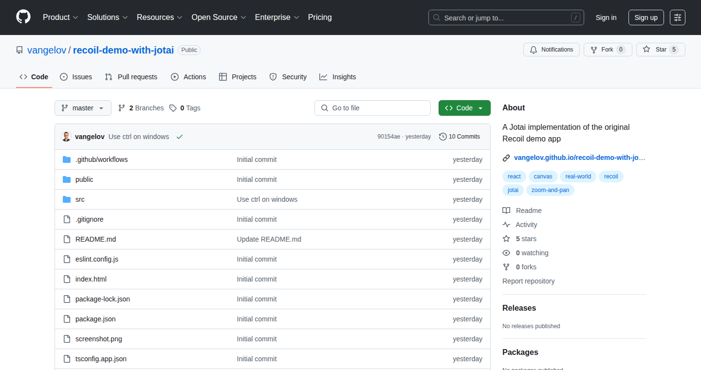 Jotai-Powered Recoil Demo Replication