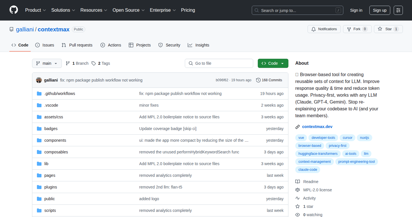 ContextMapper: A Privacy-Focused LLM Context Mapping Tool
