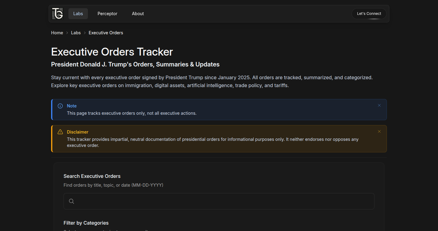 Executive Order Summarizer: AI-Powered Insight Tracker