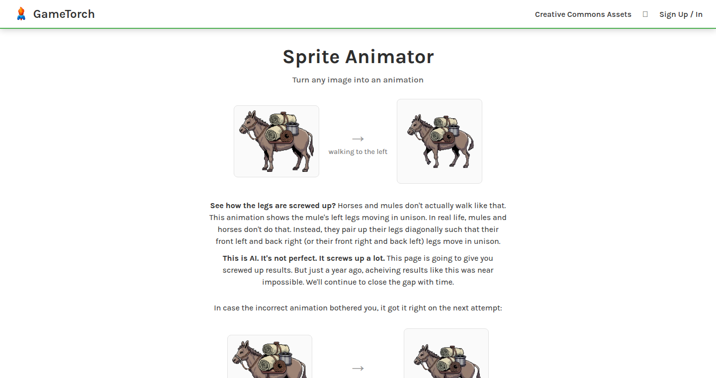 Natural Language Sprite Animator
