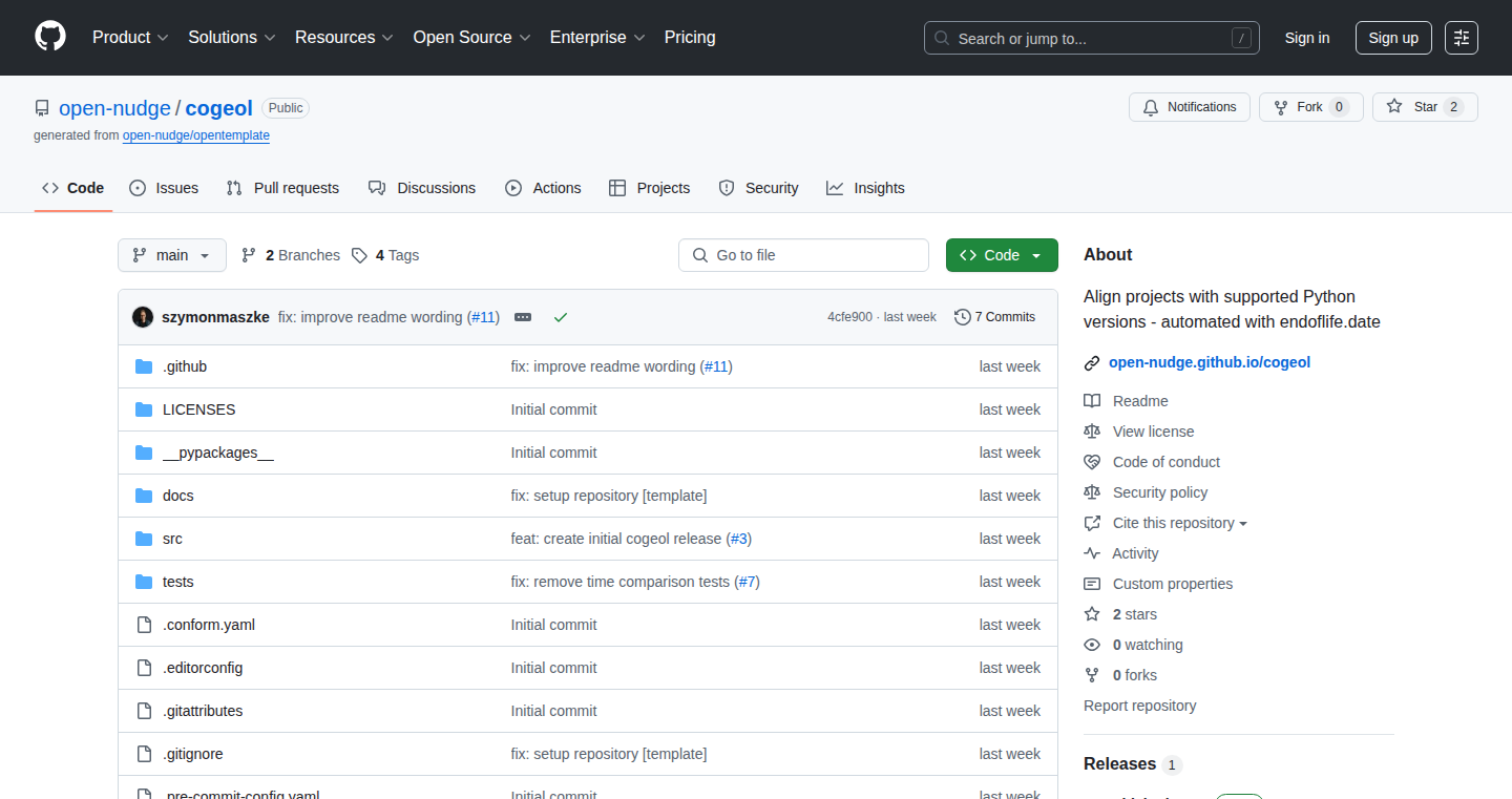 Cogeol: Python版本管理自动化工具
