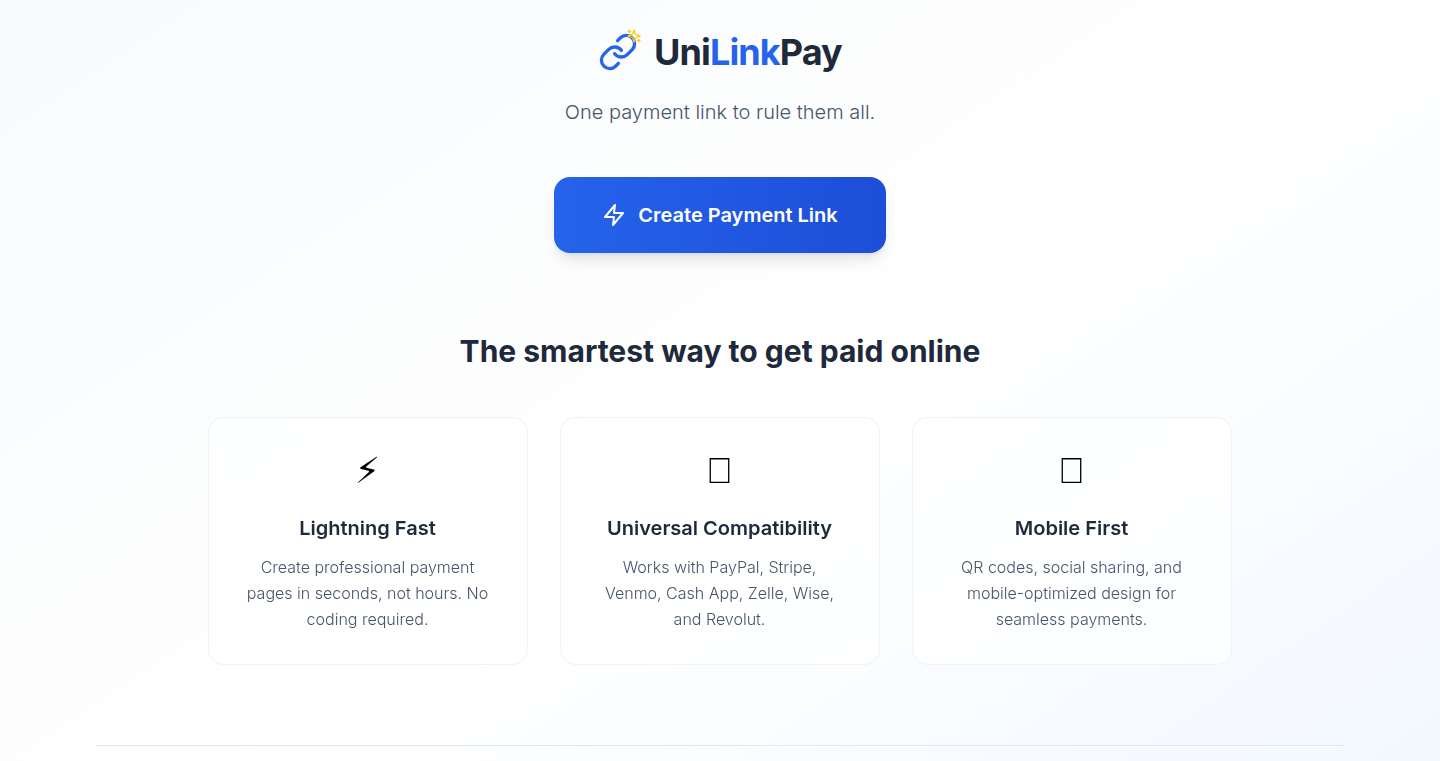 UniLinkPay: 跨平台支付智能链接