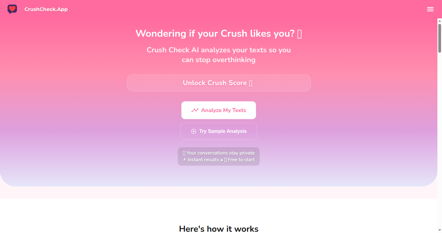 Crush Check AI: 你的AI恋爱参谋