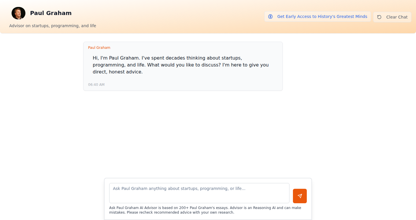 StartupAI: Your AI Paul Graham Advisor