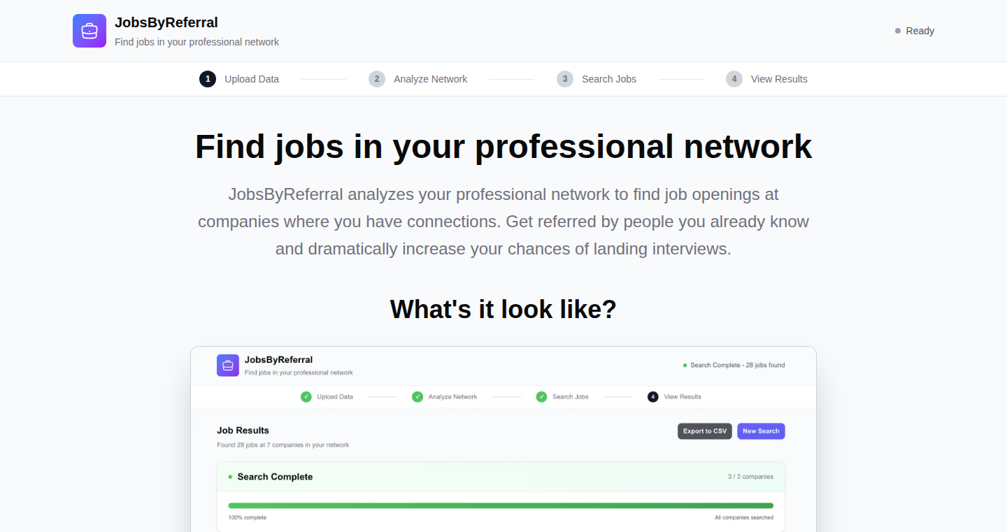 Jobs by Referral: LinkedIn Network Job Search