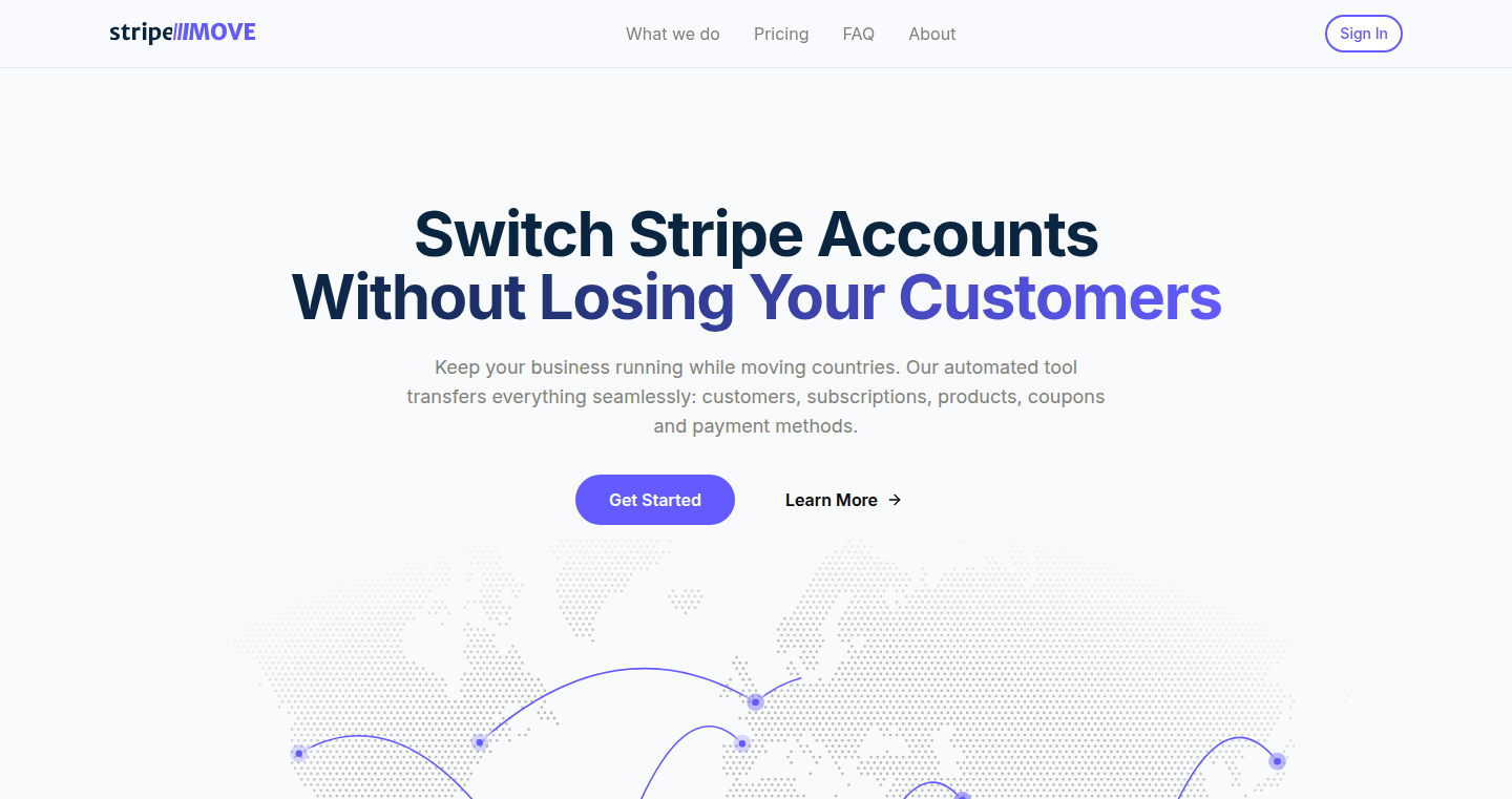 StripeMove: Effortless Stripe Account Migration