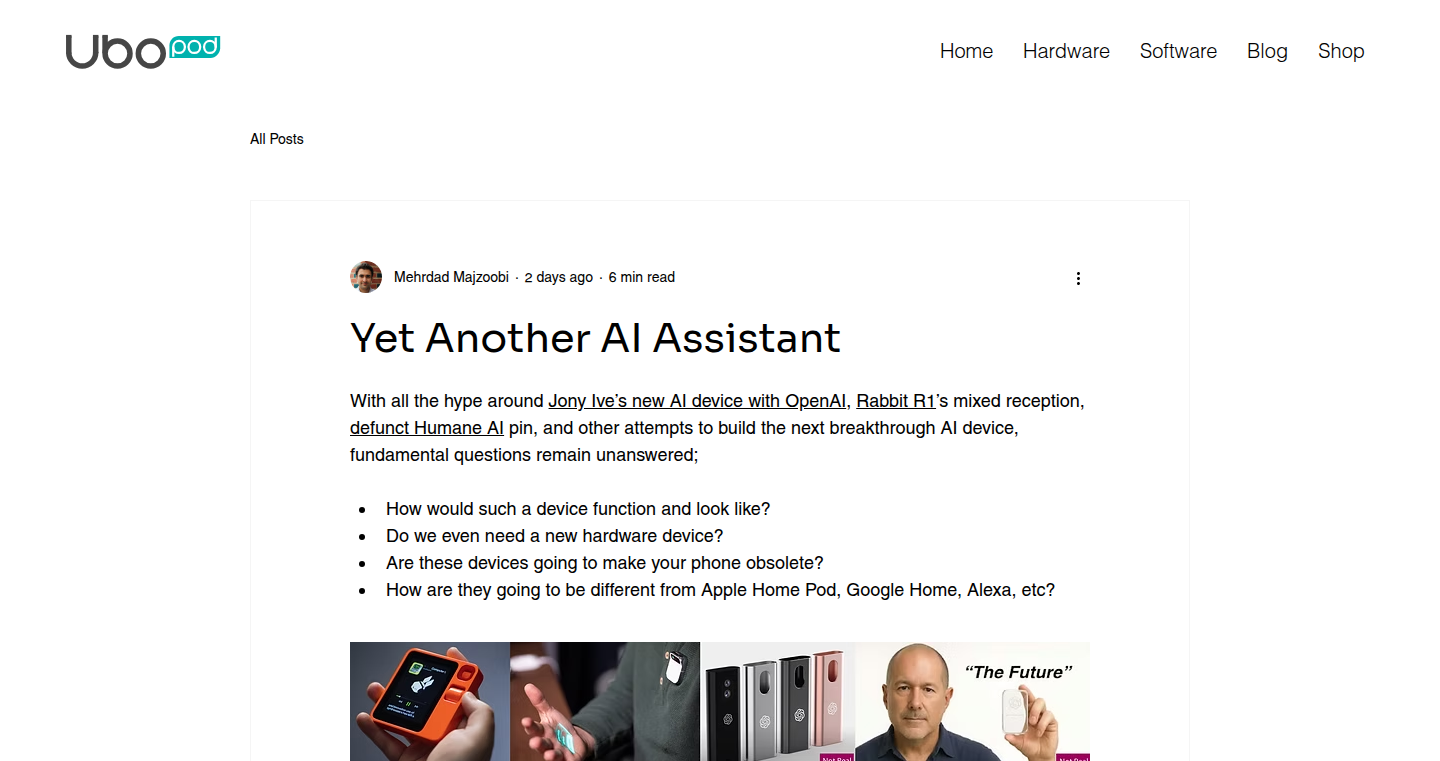 Ubo: A Hackable, Open-Source Multi-Modal Personal AI Assistant