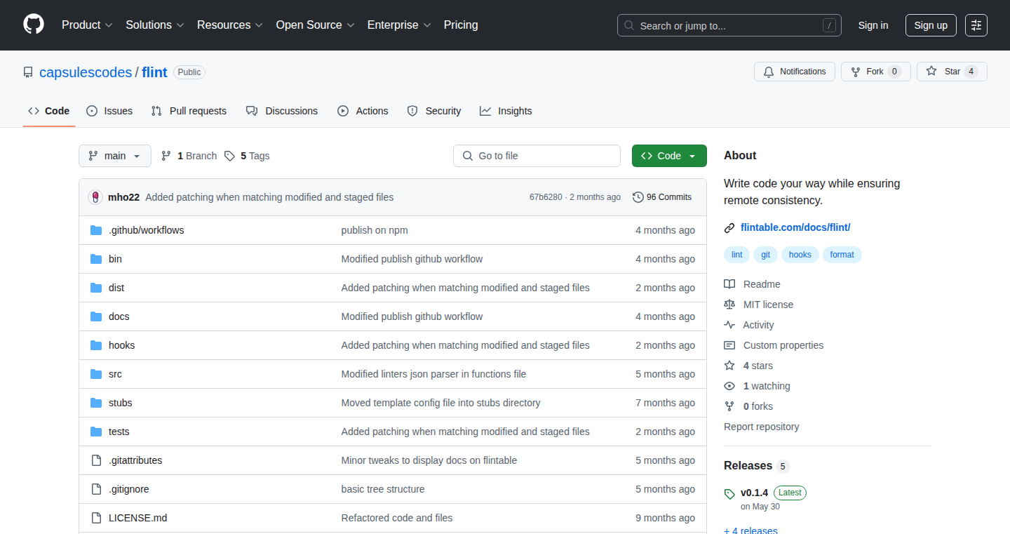 Flint: Code Your Style, Enforce Project Standards