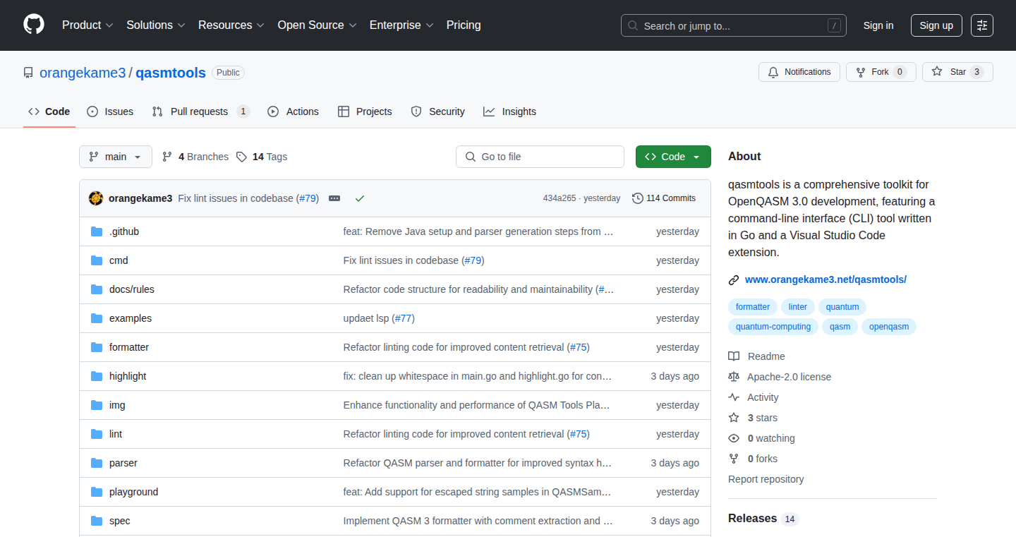 Qasmtools: A CLI Toolkit for OpenQASM