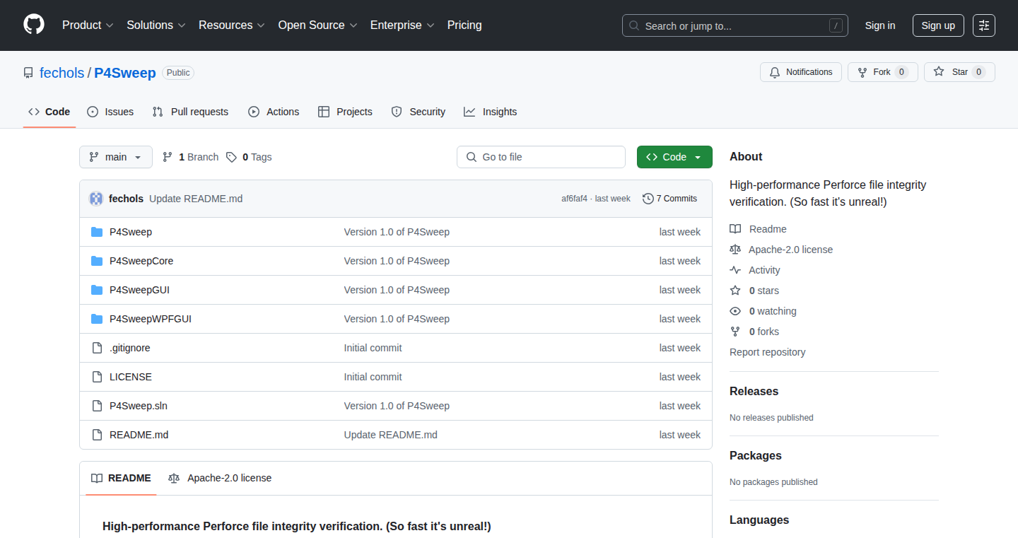 P4Sweep: Turbocharged Perforce File Verification