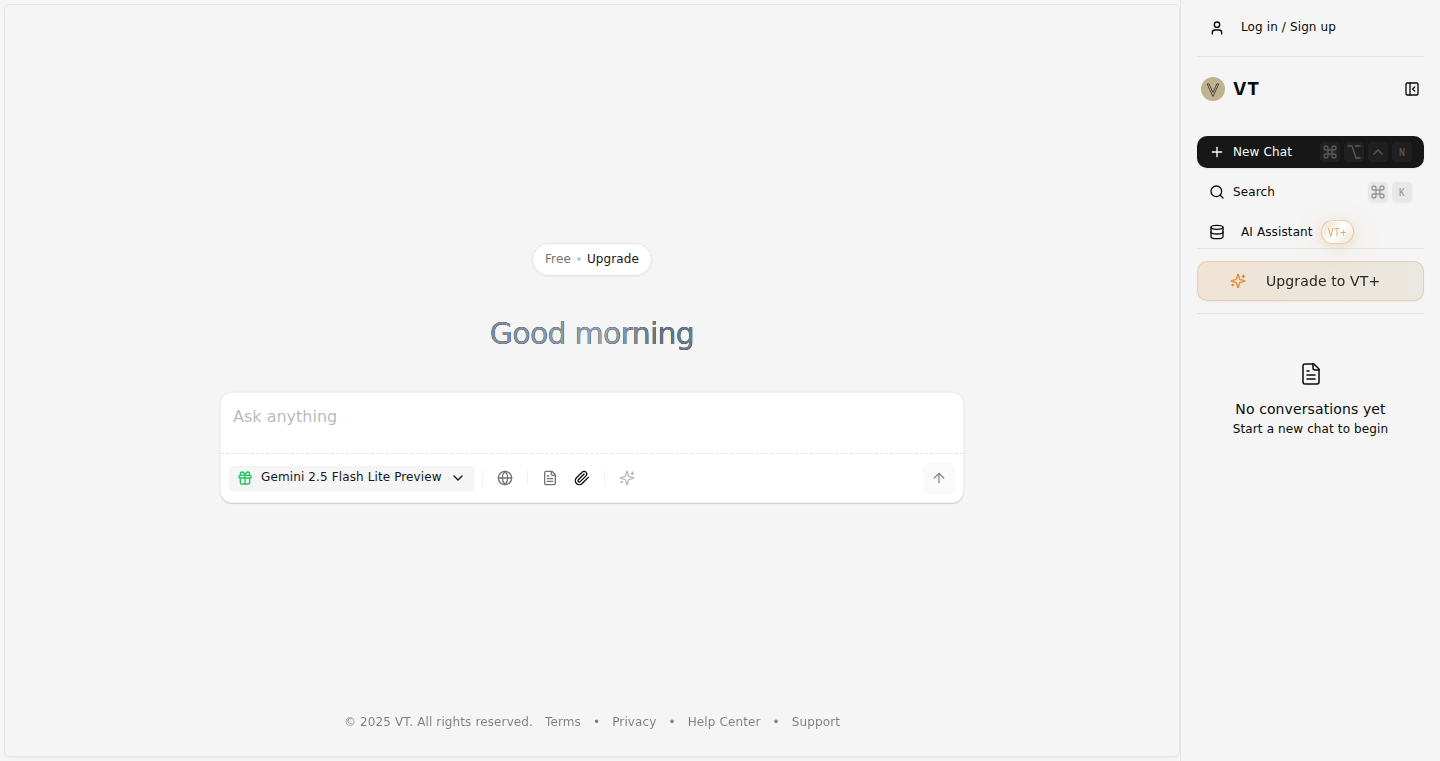 VT Chat: Browser-Based, Privacy-First AI Chat