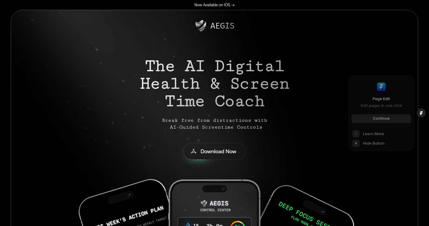 Aegis AI: Adaptive Screen-Time Coach