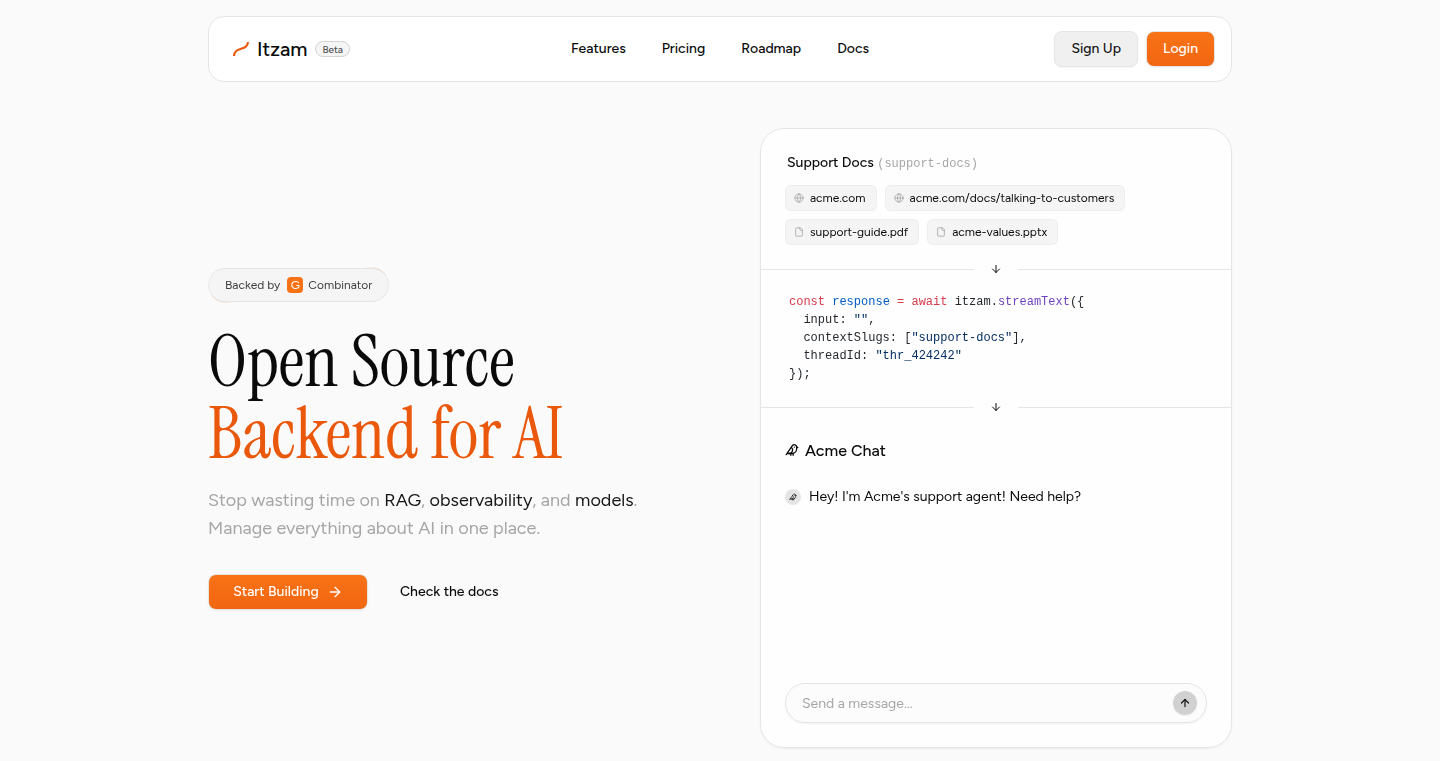 AI-Backend Weaver: Open-Source Foundation for AI Application Development