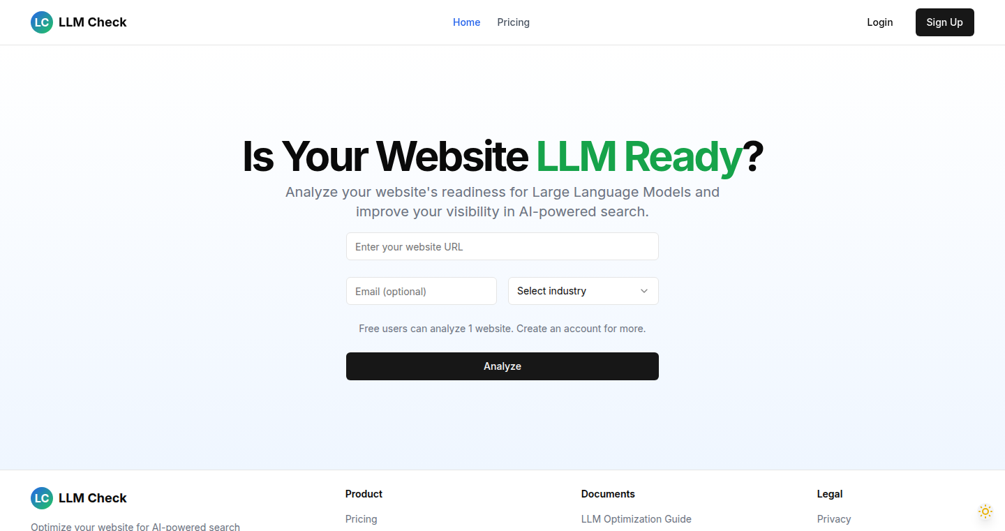 LLM Visibility Analyzer
