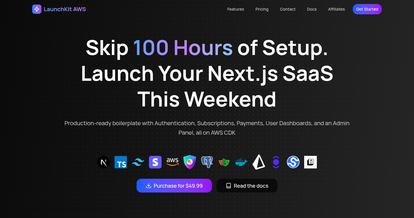 LaunchKit AWS: Your SaaS Starter Kit for Enterprise-Grade Power