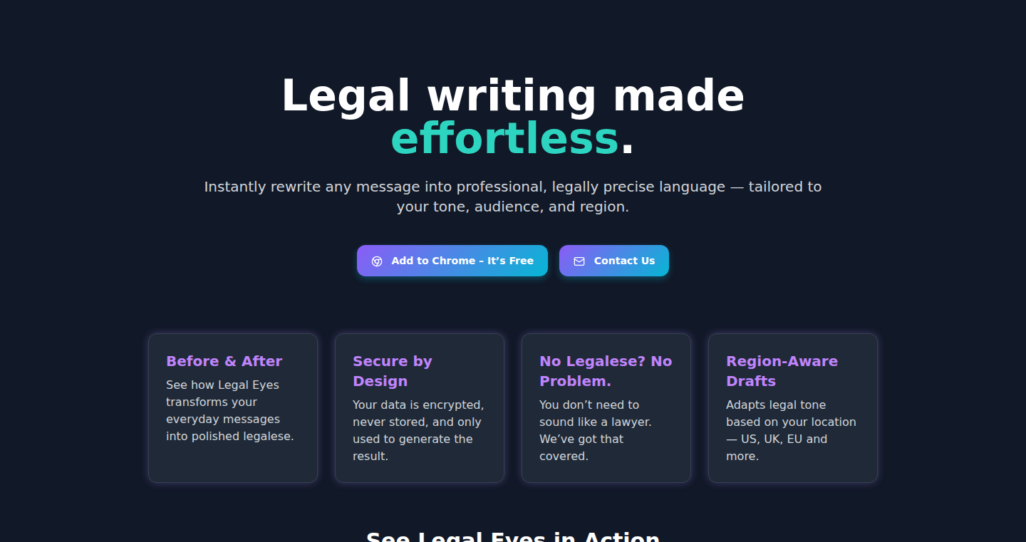 Legal Eyes: Formalizing Emails with Region-Aware Context
