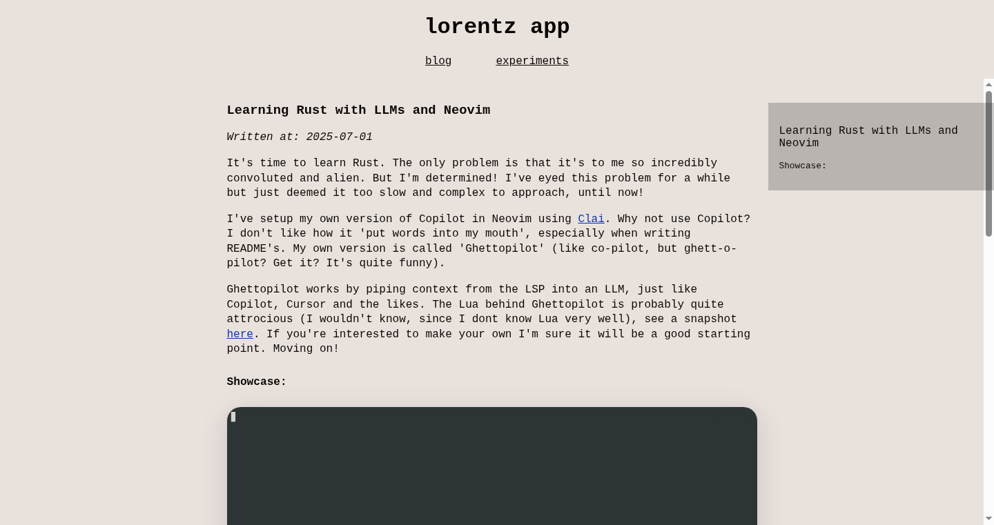 Neovim x Rust x LLM:Rust学習環境の革新