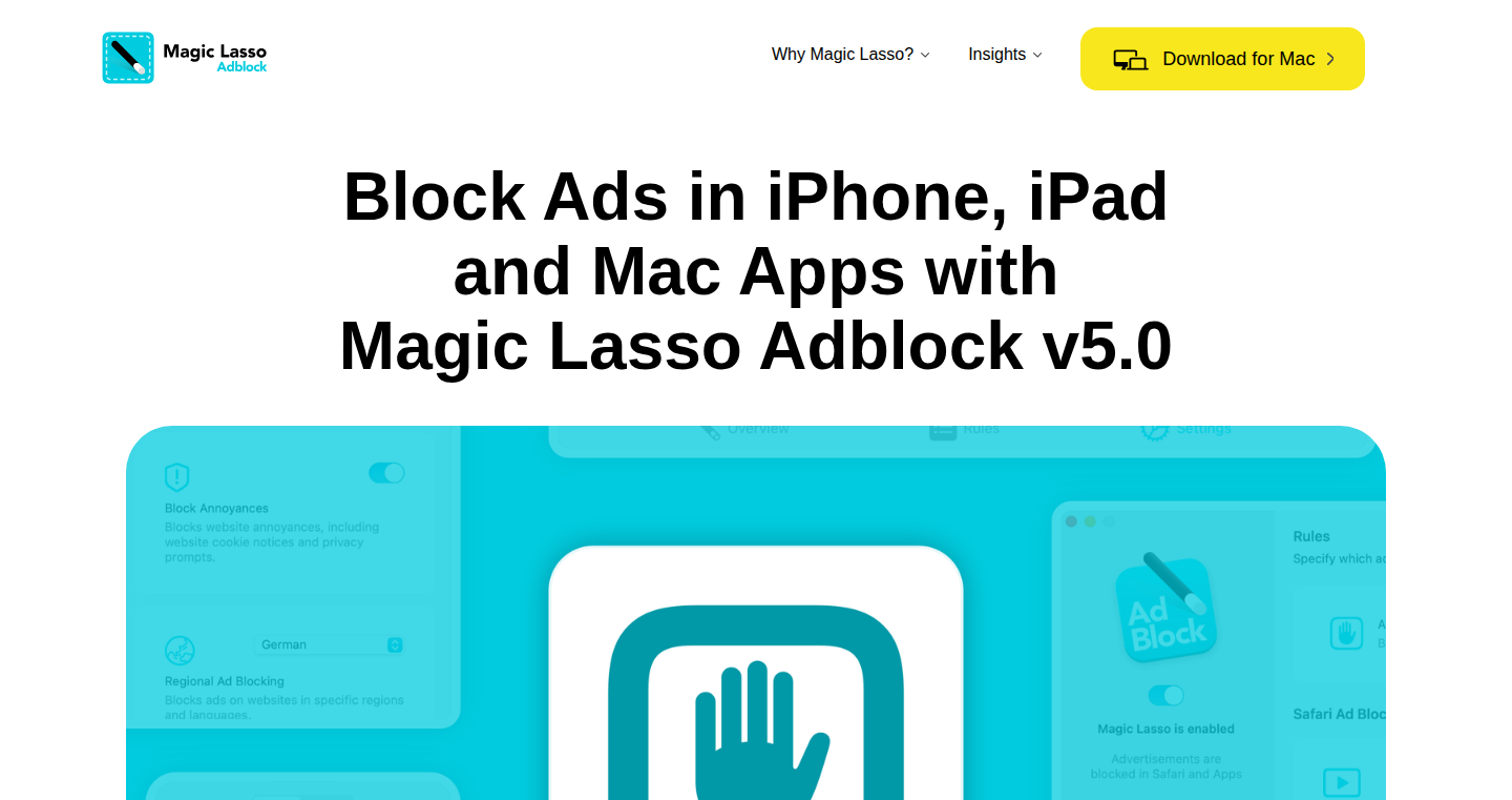 アプリ内広告ブロッカー - 高速かつプライバシー重視