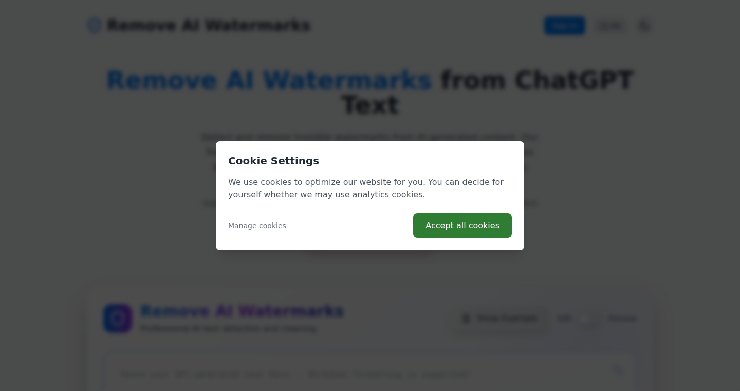 GPT Watermark-Remover:浏览器内隐形水印清除工具