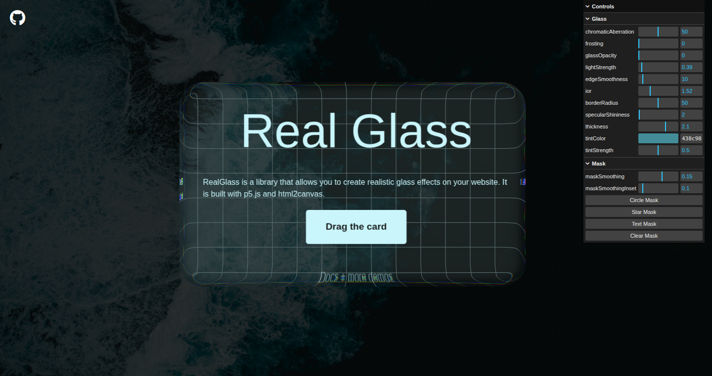 RealGlass: 真实感玻璃拟态效果生成器