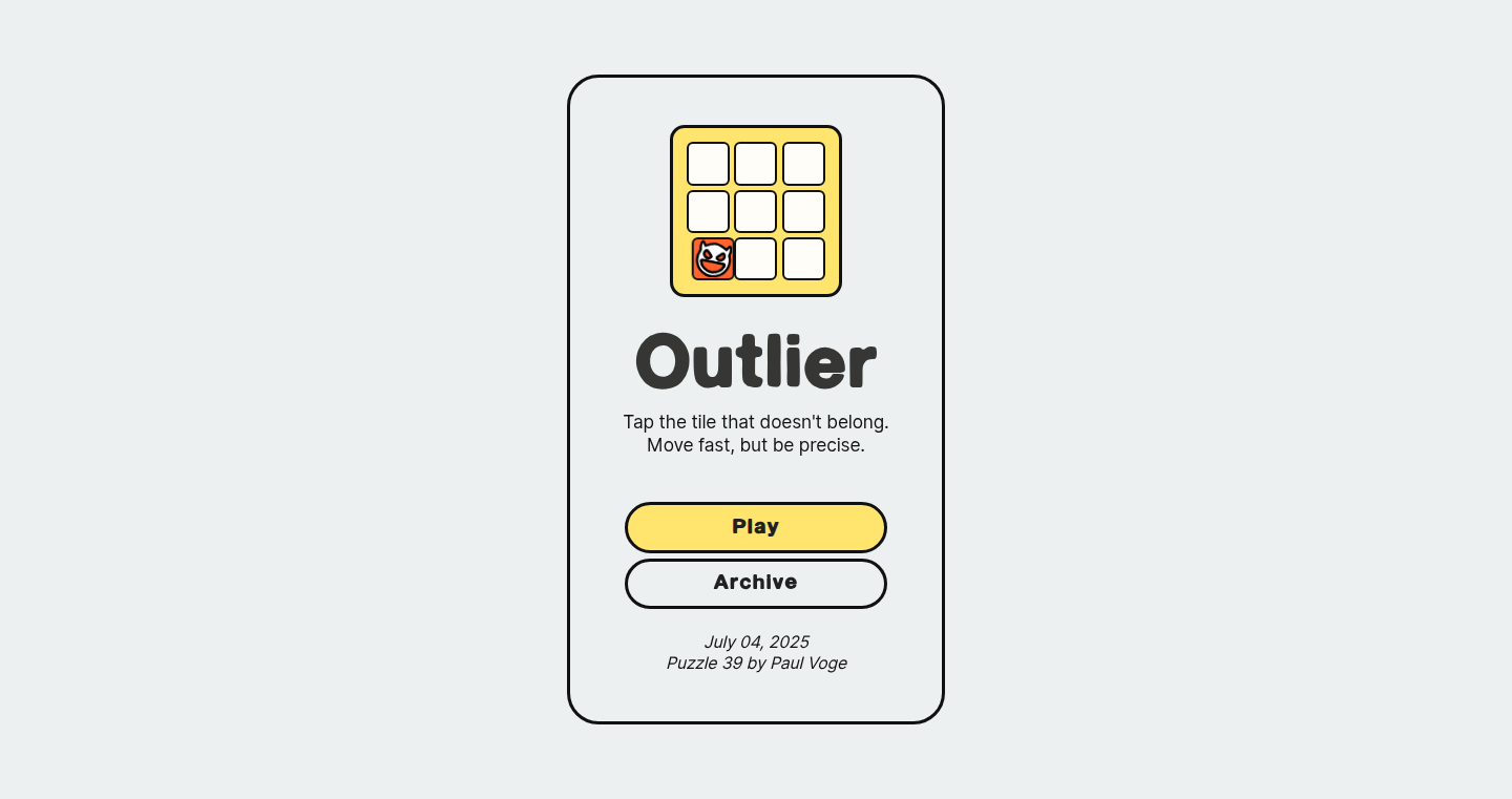 Outlier - 单词和冷知识的趣味挑战