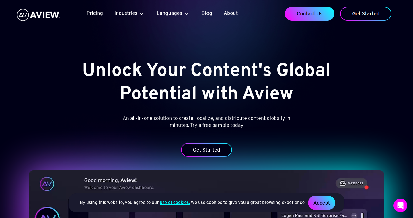 Aview:AI 驱动的全球内容分发平台
