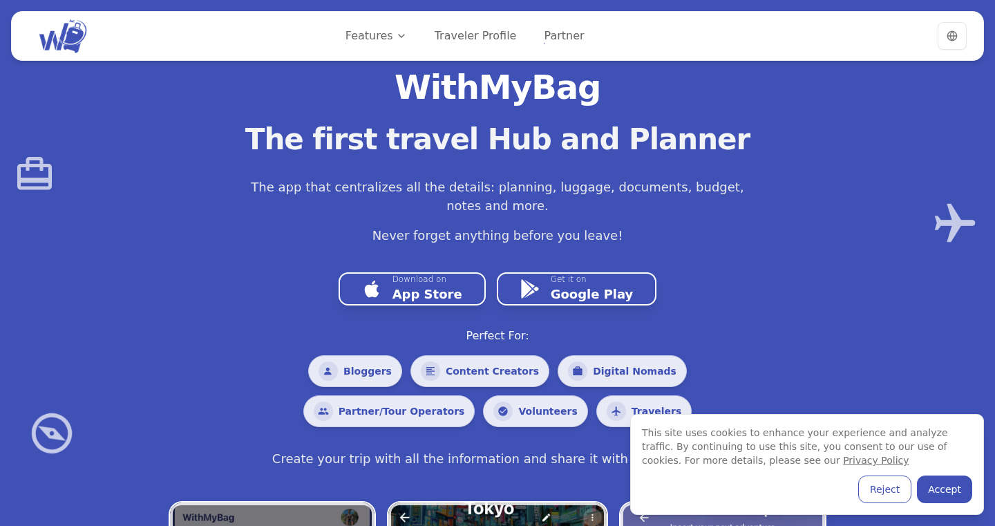 WithMyBag:智能行程规划助手